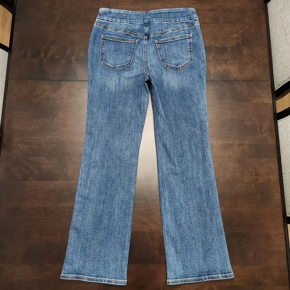 Chico's Slim Boot Pull On Jeans Size 1R/8R - Picture 5 of 5